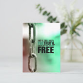 En u zult de waarheid kennen briefkaart (Staand voorkant)