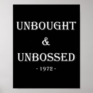 en unbossed shirley chisholm zwart geschiedenis poster