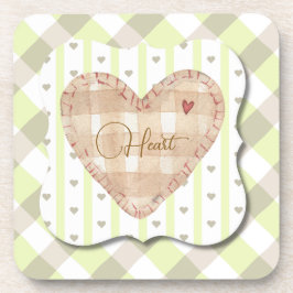  en uniek hartpatroon dat Tartan schaduwt Bier Onderzetter