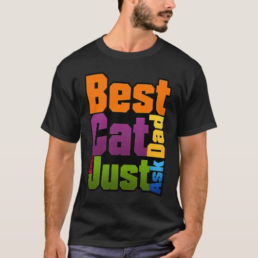 en unieke beste kattenvader t-shirt (Voorkant)