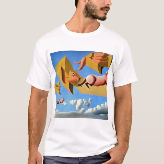 En varkens zullen vliegen t-shirt (Voorkant)