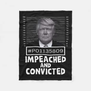 En veroordeelde misdadiger 45 Grappige Anti Trump Fleece Deken