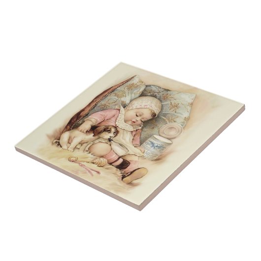  en Victoriaans kinderen Tegels Tegeltje (Zijkant)