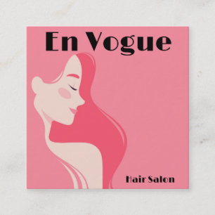 En Vogue Hair Salon Personaliseren Vierkante Visitekaartje