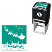 En voor alle goedenavond kerstmis  zelfinktende stempel (In situ)