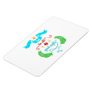 En voor een goede nacht Kerstmis, Typografie, ZSG Magneet