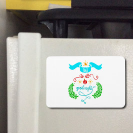 En voor een goede nacht Kerstmis, Typografie, ZSG Magneet