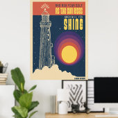 en vraag je zelf als de zon opkomt poster (Thuiskantoor)