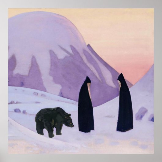 "En we vrezen niet" van Nicholas Roerich Poster (Voorkant)