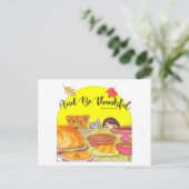 En wees dankbaar Inspirerend Briefkaart (Staand voorkant)