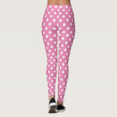 en wit stippenpatroon leggings (Achterkant)