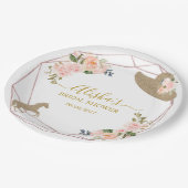 En ze gaan naar het altaar! Vrijgezellenfeest Papieren Bordje (Gekanteld)