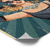 En ze leefde gelukkig na katten poster (Hoek)