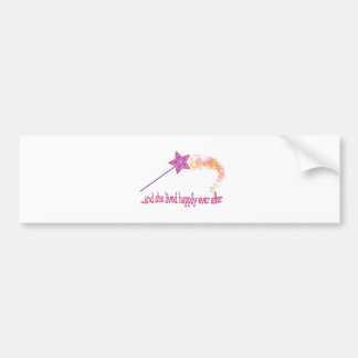En ze leefde gelukkig ook na bumpersticker