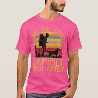 En ze leefde nog lang en gelukkig na het kamperen  t-shirt