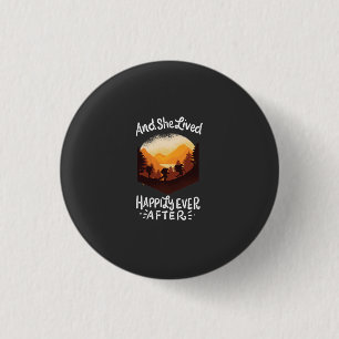 En ze leefde nog lang en gelukkig ronde button 3,2 cm