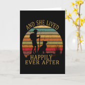 En ze leefde nog lang gelukkig. kaart (Gele Bloem)