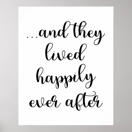 ...en ze leefden gelukkig altijd na Poster (Voorkant)