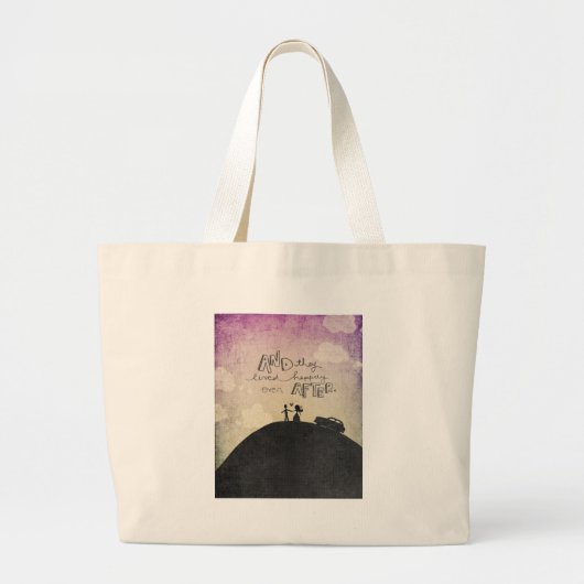 En ze leefden grote tote bag (Voorkant)