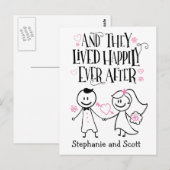 En ze leefden nog lang en gelukkig Ansichtkaart Briefkaart (Voorkant / Achterkant)