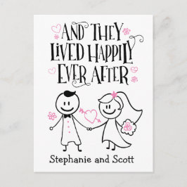 En ze leefden nog lang en gelukkig Ansichtkaart Briefkaart