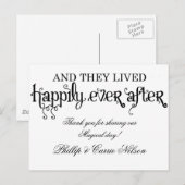 En ze leefden nog lang en gelukkig briefkaart (Voorkant / Achterkant)