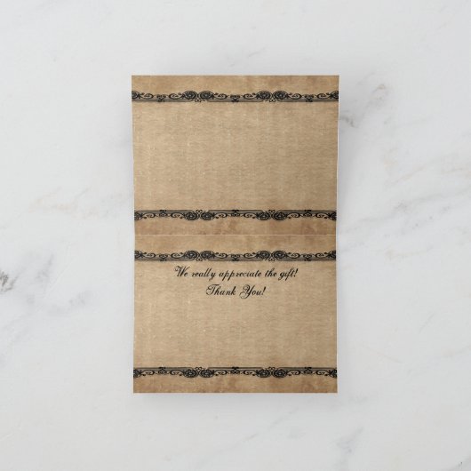 En ze leefden nog lang en gelukkig, na dankjewel bedankkaart (Binnen)