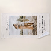 En ze leefden nog lang en gelukkig na het huwelijk strandlaken (Voorkant)