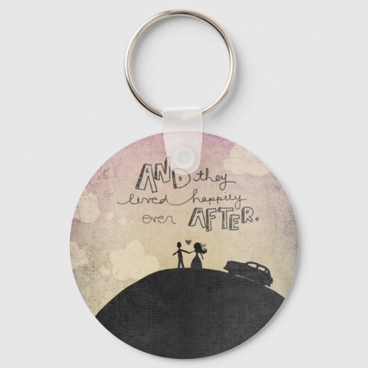 En ze leefden sleutelhanger (Voorkant)