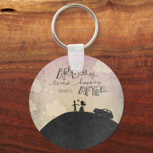 En ze leefden sleutelhanger (Voorkant)