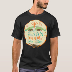 En ze rende gelukkig altijd nadat de dames aan het t-shirt