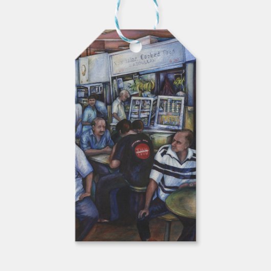 En... ze trouwde met de postbode cadeaulabel (Voorkant)