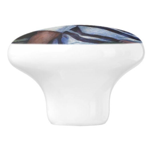 En... ze trouwde met de postbode keramische knop (Zijkant)