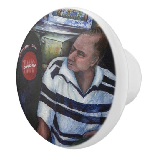 En... ze trouwde met de postbode keramische knop (Rechts)