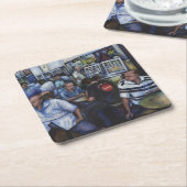 En... ze trouwde met de postbode, Singapore Kartonnen Onderzetters (Schuin)