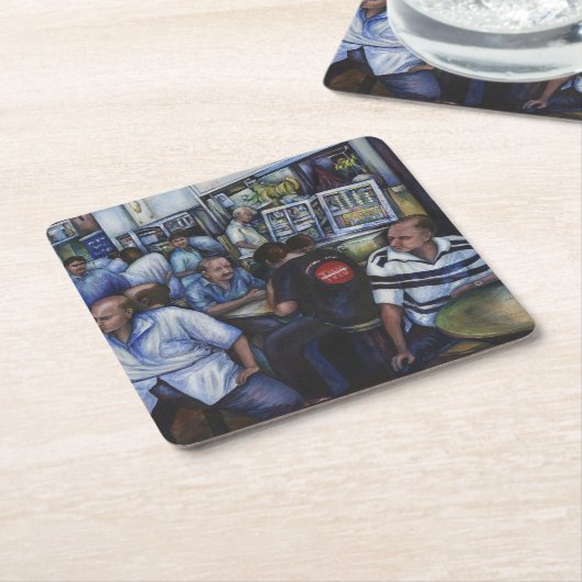 En... ze trouwde met de postbode, Singapore Kartonnen Onderzetters (Schuin)