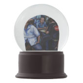 En... ze trouwde met de postbode sneeuwbol (Achterkant)