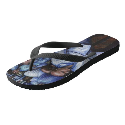 En... ze trouwde met de postbode teenslippers (Schuin)