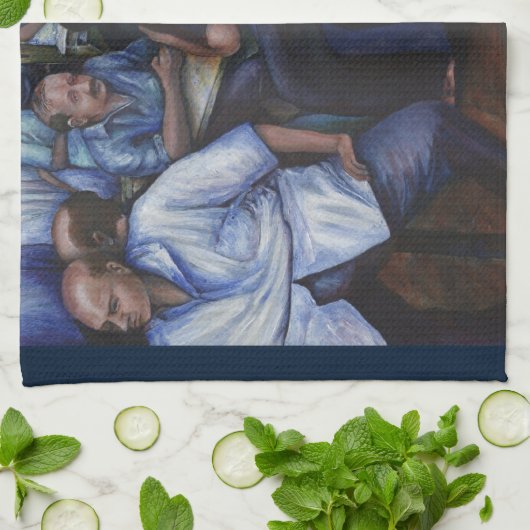 En... ze trouwde met de postbode theedoek (Gevouwen)