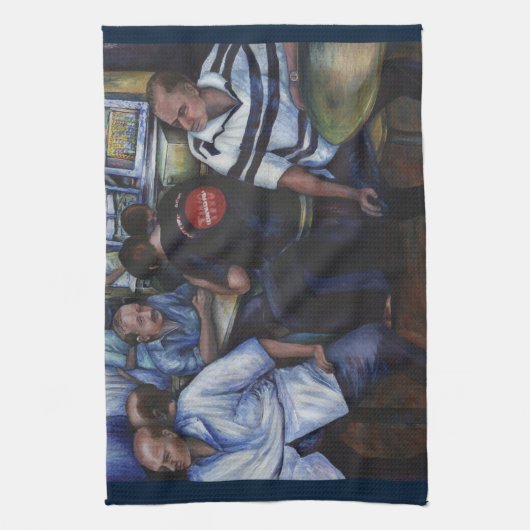 En... ze trouwde met de postbode theedoek (Verticaal)