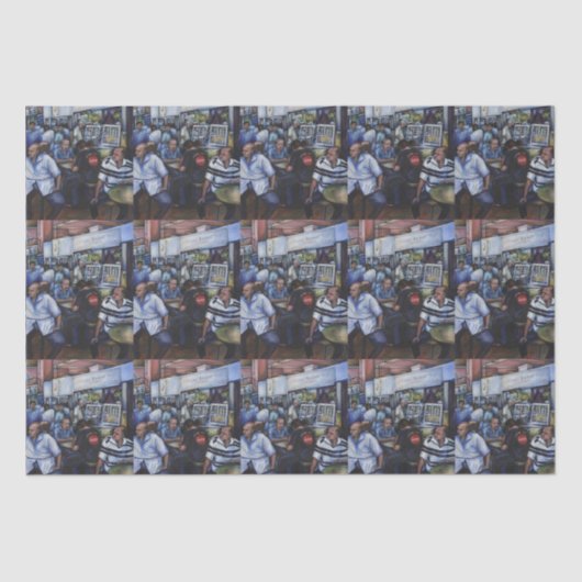 En... ze trouwde met de postbode tissuepapier (Voorkant)