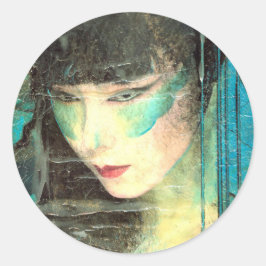 En ze wacht ronde sticker