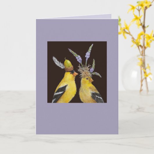 En ze zeiden dat ze verlegen was. kaart (Gele Bloem)