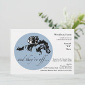En ze zijn van paardenraces uitnodigen kaart (Staand voorkant)