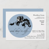 En ze zijn van paardenraces uitnodigen kaart (Voorkant / Achterkant)