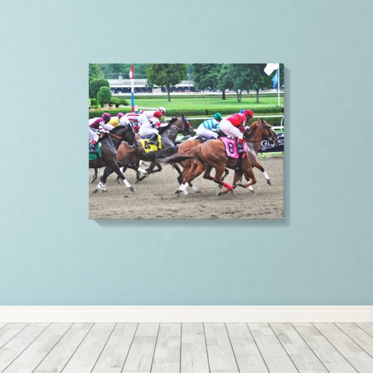 En ze zijn weg bij Saratoga Canvas Afdruk (Insitu (Houten vloer))