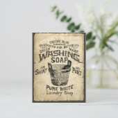 en zeep briefkaart (Staand voorkant)