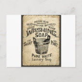 en zeep briefkaart (Voorkant)