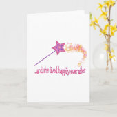 En zij leefde gelukkig ooit daarna kaart (Gele Bloem)