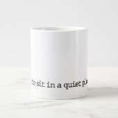 "...en zijn." Mok voor speciale poëzie (Voorkant)